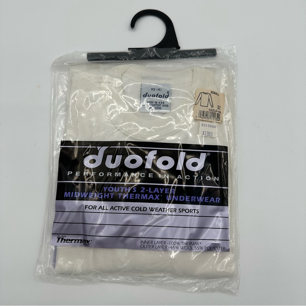 2 Vintage Duofold Youth’s XS (4) 2 Layer Mid weight Thermal Underwear Shirt New - Picture 2 of 5